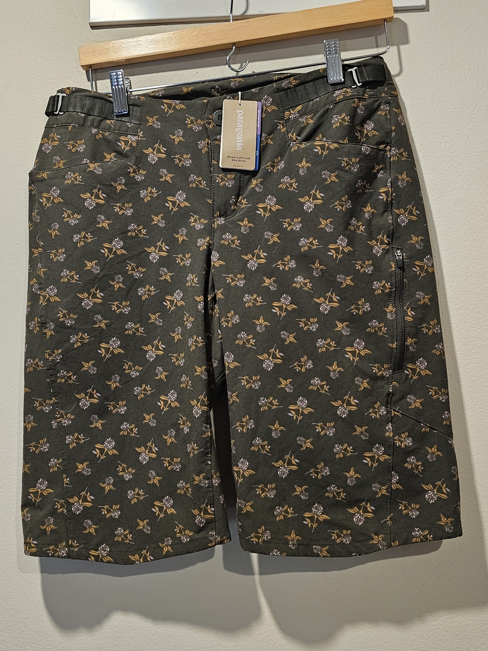 Women's Patagonia Olive Green Dirt Craft Bike Shorts
